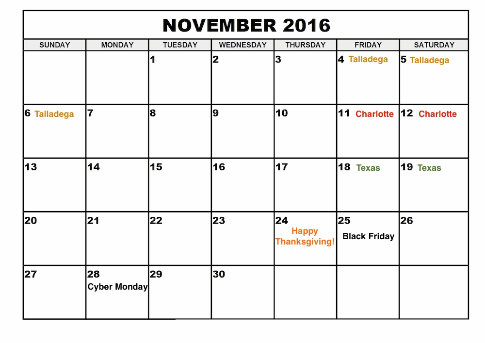 November, 2016