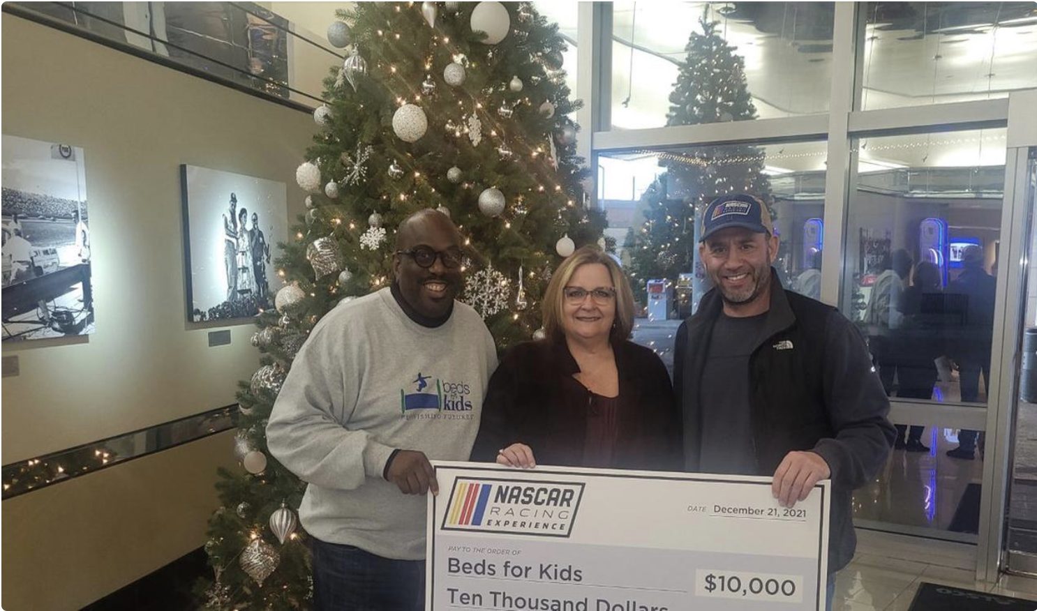 NASCAR Racing Experience Beds for Kids donation NASCAR Racing Experience Donation Bob Lutz
