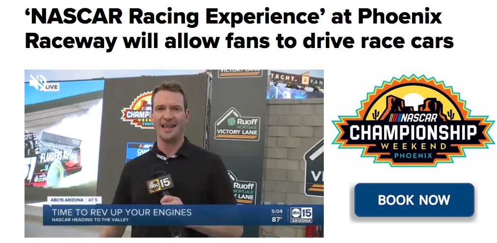 NASCAR Racing Experience Phoenix Race week